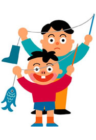 釣り親子イメージ